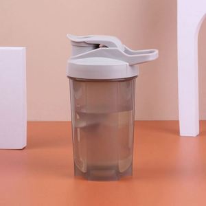 Bouteilles shaker personnalisées sans BPA de 500 ml (17 oz) avec logo et lignes de mesure pour cadeaux d'entreprise promotionnels - Product Image 4
