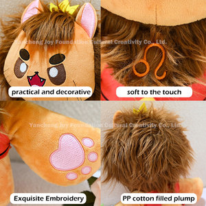Mascotte de personnage personnalisée, adorable peluche Leo du zodiaque, adorable lion en peluche unisexe pour cadeaux - Product Image 6