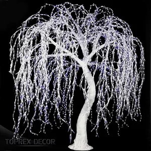 LED Pohon Willow Dekorasi untuk Pernikahan Outdoor Upacara