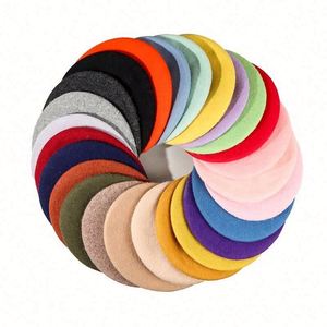 OEM Factory Wholesale Solid Color Wool French Beret Hats for Women-Casual Ski & Party Use - Product Image 2