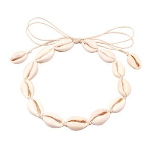 สร้อยคอเปลือกหอยแบบยืดได้ สร้อยลูกปัด สไตล์ชายหาด ทำมือ ผูกปม ประดับกระดูกไหปลาร้า เครื่องประดับสำหรับงานปาร์ตี้ ผลิตจากเมืองอี้หวู่ - Product Image 5