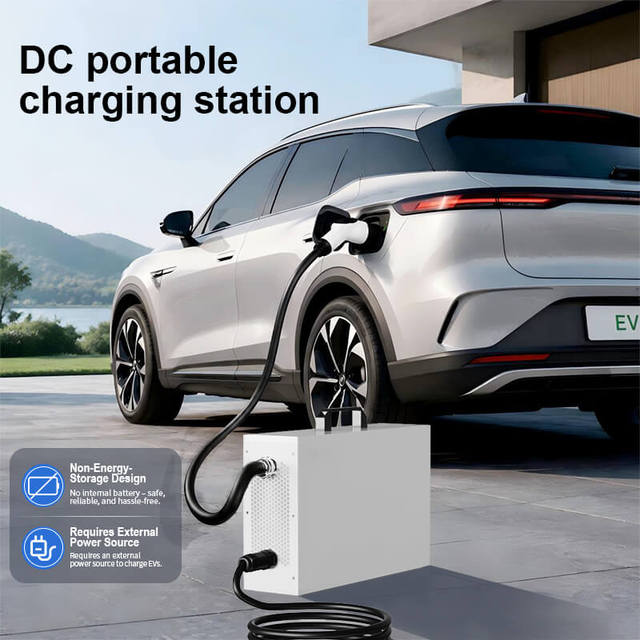 OLINK 7kW Portable DC CCS2 GBT CCS1 NACS Floor Mounted Charging Station Small OCPP1.6 Electric Car Charger for Home