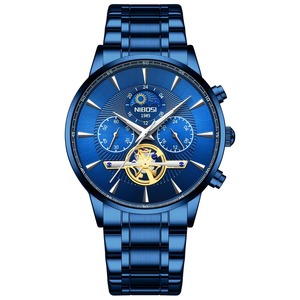 Reloj de Pulsera de Cuarzo de Lujo para Hombre Drioshipping 2309A, Resistente al Agua, Luminoso, Correa de Acero Inoxidable, Nuevo Diseño, Esfera de Cristal - Product Image 2