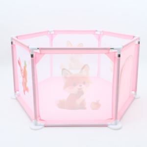 קיוניאו מודפסת משושה זחילה מחצלת לתינוק סלון משחק ילדים לילדים של מזחלת זחילה עם מעקה - Product Image 5