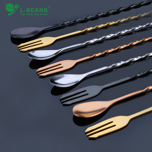 Cuchara de Barra de Acero Inoxidable de 32 cm, Cuchara para Mezclar de Estilo Minimalista, Diámetro <5 cm - Product Image 2