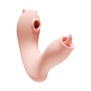 Vibrador Telescópico con Control Remoto Inalámbrico de 10 Frecuencias de Vibración, con Simulación de Lamido y Succión, al Mejor Precio - Product Image 1