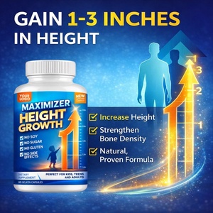 Cápsulas de aumento de altura OEM Soporte de fuerza ósea Suplementos de aumento de altura con vitamina <span class=keywords><strong>D</strong></span> Calcio Zinc - Product Image 3