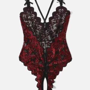 ชุดชั้นในเซ็กซี่สำหรับผู้ใหญ่แบบโปร่งใส ยั่วยวน ทำจากไนลอน ดีไซน์เย้ายวนใจ พร้อมลูกไม้ต่อเนื่อง สำหรับขายส่ง - Product Image 3