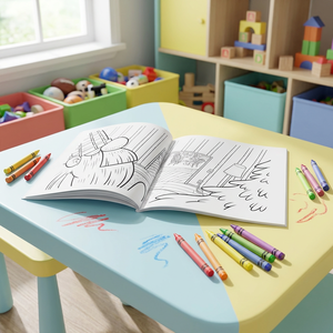 Libro <span class=keywords><strong>da</strong></span> <span class=keywords><strong>Colorare</strong></span> di Alta Qualità con Pagine Perforate a Punti, Rilegatura Cucita, Copertina Morbida per <span class=keywords><strong>Adulti</strong></span> <span class=keywords><strong>e</strong></span> Bambini - Product Image 2