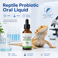 Gouttes liquides probiotiques spécialisées pour tortues - Soutien digestif avancé et santé de la carapace - Complément alimentaire pour animaux de compagnie en marque blanche OEM