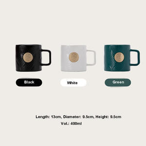 Taza <span class=keywords><strong>de</strong></span> café <span class=keywords><strong>de</strong></span> cerámica con logotipo personalizable con sello <span class=keywords><strong>de</strong></span> cobre a rayas Taza para beber - Product Image 6