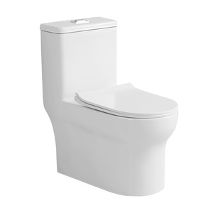 Artículos sanitarios modernos Inodoros Dual-Flush S Trap WC Juego de <span class=keywords><strong>inodoro</strong></span> Armario de baño de una pieza Artículos de cerámica sifónicos - Product Image 2