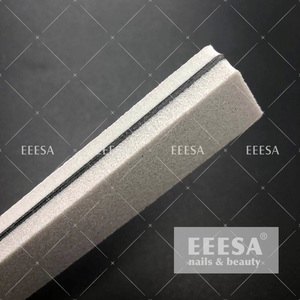 ตะไบเล็บสีเทาพร้อมโลโก้แบบกำหนดเอง ฟองน้ำขัดเล็บทรงสี่เหลี่ยม เงางาม - Product Image 5