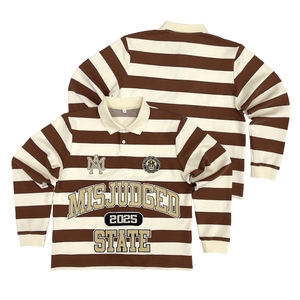 サッカーシャツ長袖OEMストリートウェアサッカージャージー特大レトロデザイン刺繍 - Product Image 1