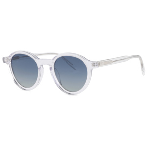 Gafas de Sol Unisex Redondas con Montura Completa, Marco de Concha de Tortuga, Lentes Degradadas, Protección UV400, Estilo Retro, Casual para Adultos - Product Image 4