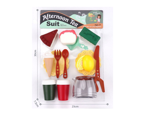 Juego de tazas de té para niños, Juego de <span class=keywords><strong>tetera</strong></span> de juguete para pastel, accesorios de juego de rol de imitación, juego de fiesta de comida para niños, regalos de cumpleaños - Product Image 4