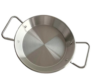 Kitchen Restaurant Kitchenware <strong>Paella</strong> <strong>Pan</strong> Non Stick Stainless Steel Seafood Pot Korean Snacks Seafood <strong>Pan</strong> With Double Handle - Product Image 2