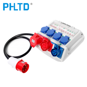 PHLTD wasserdichte industrielle Steckdose Kunststoff isolierte Schalterbox vor Ort tragbare Regenwasserverteilungskasten für den Außenbereich - Product Image 5