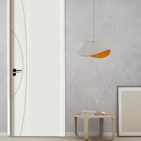 Porte d'Intérieur en Bois Massif Personnalisée par le Fabricant, Qualité Supérieure, Anti-Bruit et Étanche pour Chambre, Villa, Hôtel