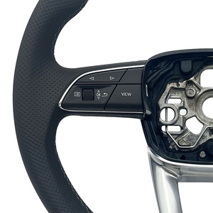 Volante modificado semiperforado de cuero negro personalizado adecuado para <span class=keywords><strong>Audi</strong></span> A3 2012-2022 de - Product Image 3