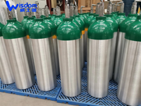 Bouteille de gaz médical 5L haute pression oxygène/CO2 en aluminium pour hôpital