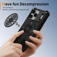 Étui de protection magnétique antichute avec airbag pour iPhone 17 Pro Max, compatible avec les modèles 16, 15, 14, 13, 12, 11, avec support robuste pour homme