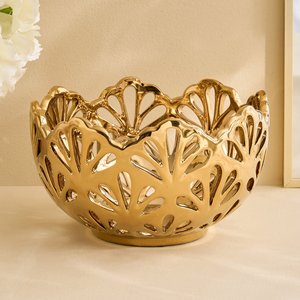 Maceta Moderna de Latón Tallado para Uso en el Hogar y en el Suelo - Product Image 6