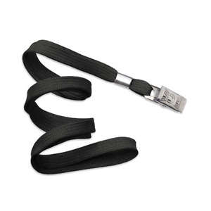 Standard Low Cost Flat Braided Neck Lanyard Wth Bulldog <strong>Clip</strong> 2135-3551 - Product Image 1