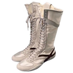 <span class=keywords><strong>Scarpe</strong></span> da Donna Personalizzate dal Produttore, Stile Boxer con Suola Piatta e Lacci, Stivali Lunghi, <span class=keywords><strong>Scarpe</strong></span> Casual da Passeggio per Signore - Product Image 5