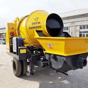 Cement Pumping Machine Small High Pressure Mobile 40m3/h Concrete Mixer And Pump