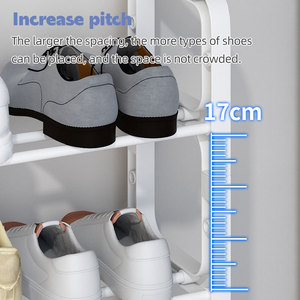 Étagère à chaussures Jinsheng multi-niveaux, gain de place, autoportante, pour entrée, dortoir, appartement locatif - Product Image 3