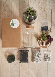 Kit de terrarium en verre écologique DIY, style campagnard, avec bouchon en liège, pour fleurs ou plantes vertes - Product Image 3