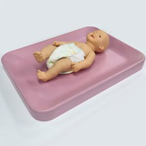 Tapis à langer portable en cuir PU imperméable de haute qualité, écologique, pour nouveau-né, usage domestique, avec sacs à couches usagés - Product Image 3