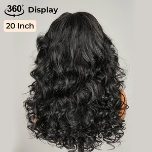 Alipearl High <strong>Volume</strong> Layered <strong>Curls</strong> Body Wave Single Knots Invisible 13x6 HD Lace Front Wig High Definition Skin Melt Human Hair - Product Image 4
