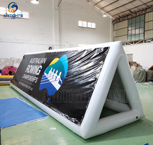 Logotipo personalizado <span class=keywords><strong>Banner</strong></span> Hermético Impermeable <span class=keywords><strong>Flotante</strong></span> Publicidad Inflable Triángulo Cartelera - Product Image 5