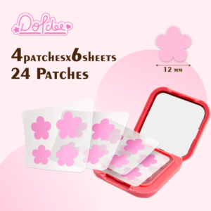 Patchs Personnalisés 4/6/9/12 Étoiles Cœurs Fleurs Colorées Jaunes Contre l'Acné Patchs Hydrocolloïdes Anti-Boutons Boîte Miroir Avec Votre Logo - Product Image 3