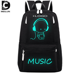 proveedores OEM moda mochila traje de tres piezas luminosa de la escuela mochila con USB Charing <span class=keywords><strong>Cross</strong></span> puerto - Product Image 3