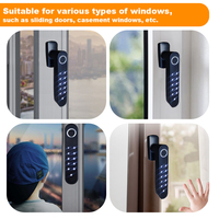 Serrure de porte numérique du fabricant, poignée de porte à code, installation facile, serrure intelligente à double rangée de mot de passe, serrure de fenêtre électrique