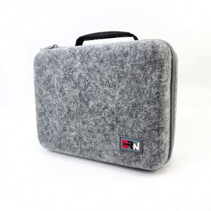 Custom Smell Proof Felt Cloth Percussion Muscle Fascia Massage Gun Storage Carrying Bag Mini <b>Hard</b> <b>Shell</b> EVA Massage Gun <b>Case</b> - Product Image 2
