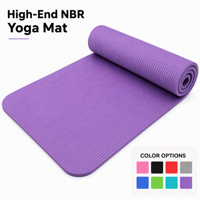 Tapis de sol rembourré rectangulaire en NBR à double texture, base côtelée, indéformable, pour kettlebell, marque privée OEM