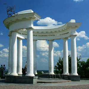 Blve nhà xây dựng trang trí tròn <span class=keywords><strong>doric</strong></span> trụ cột thiết kế đá trắng đá cẩm thạch Hy Lạp cột La Mã - Product Image 4