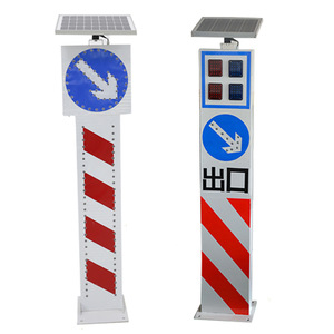 Luz de Señalización de Tráfico LED con Energía Solar y Película Reflectante, Impermeable, para Carreteras y Uso Urbano - Product Image 5