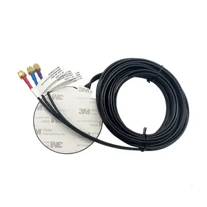 3-en-1 Combinación Gsm y Antena Gps 2G/3G/4G/LTE + GPS/GNSS/BEIDOU + WIFI Antena activa SMA-macho a prueba de agua