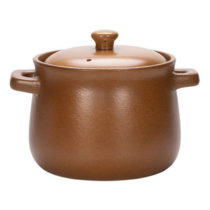 Pingding Earthenware Stew <b>Pot</b> 2.1-5L Heat Resistant Covered Casserole For <b>Soup</b> And Stock <b>Pots</b> - Product Image 1