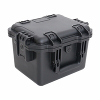 Boîte à outils de haute qualité en noir profond avec poignée en caoutchouc moulé, étui de rangement