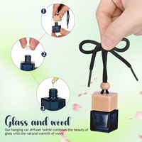 Bouteille diffuseur d'huiles essentielles pour voiture 8 ml avec LOGO personnalisé, flacon vide pour parfum suspendu, désodorisant de voiture