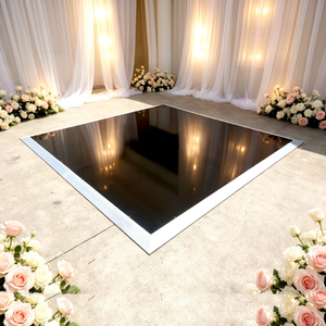 Piste de danse portable noir et blanc brillant en promotion - Product Image 1