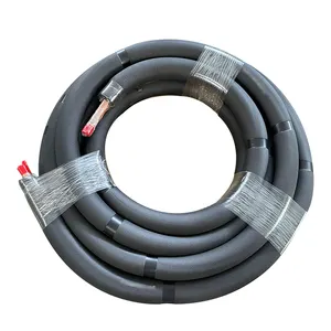 Tubo di rame del sistema Split senza condotto ad alte prestazioni con isolamento in gomma nera per AC