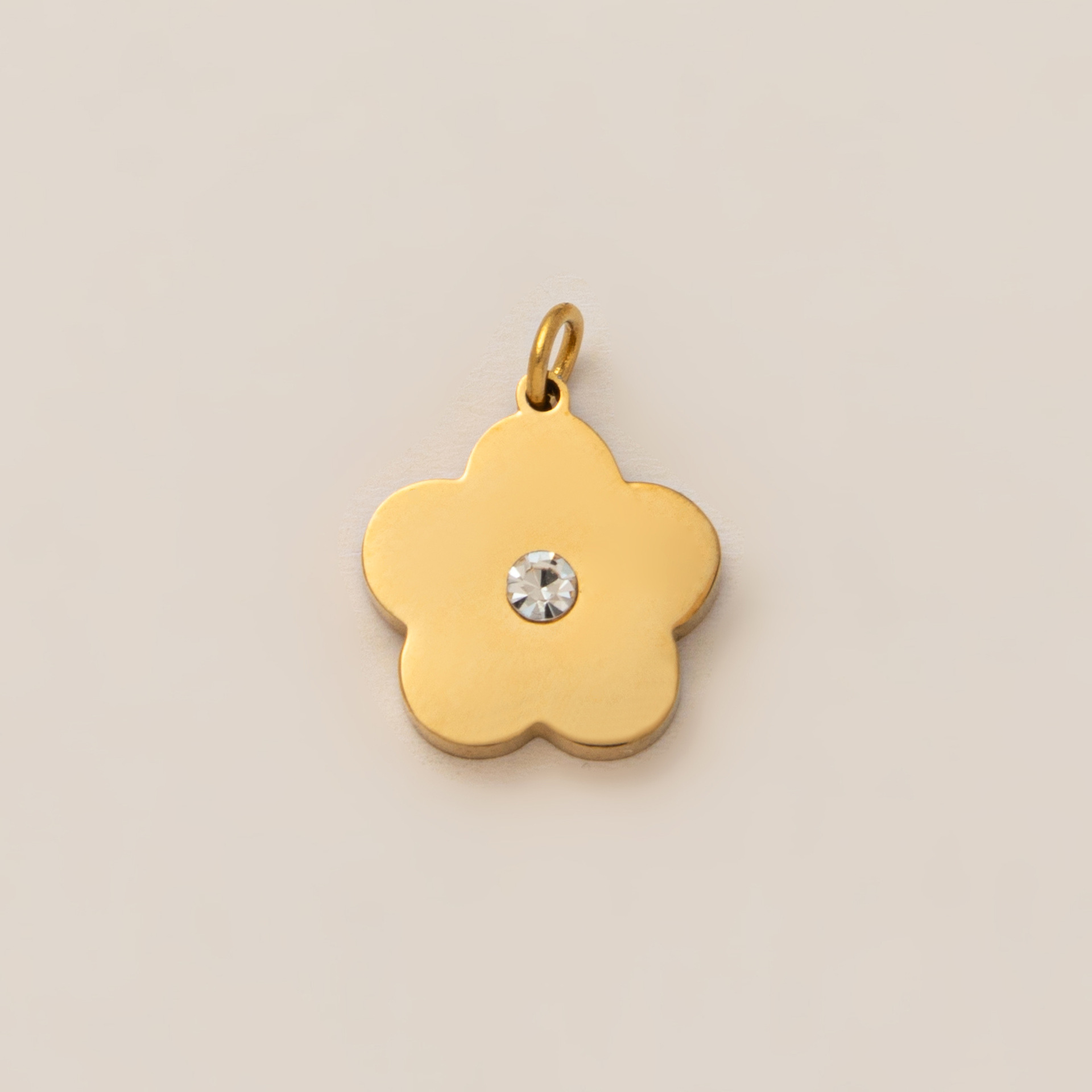 Pendentif fleur dorée