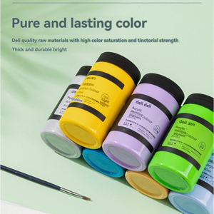 Deli 73875 <span class=keywords><strong>ropa</strong></span> Diy 300ml <span class=keywords><strong>pintura</strong></span> acrílica <span class=keywords><strong>pintura</strong></span> de pared pigmento pintado a mano <span class=keywords><strong>para</strong></span> estudiantes de arte 48 barriles por juego de cartón - Product Image 6